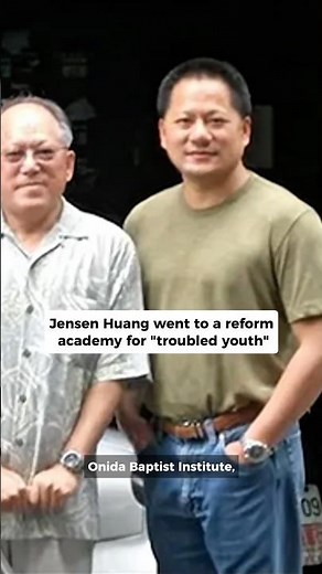 Jensen Huang went to a reform academy for "troubled youth" 🤯 #jensenhuang #nvidia #ceo #tech