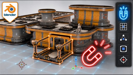 Blender Essentials for Beginners: Snapping, Grid, Snap Base and 3D Cursor Fixes | 3D Tudor | Skillshare
