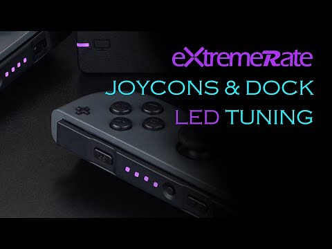 How to Custom Nintendo Switch JoyCon & Dock Indicator LED Color - eXtremeRate Firefly Tuning Kit