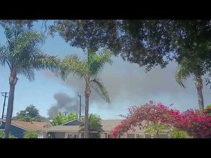 Smoke From A Fire Accident At Goodwill In My City, Santa Ana!