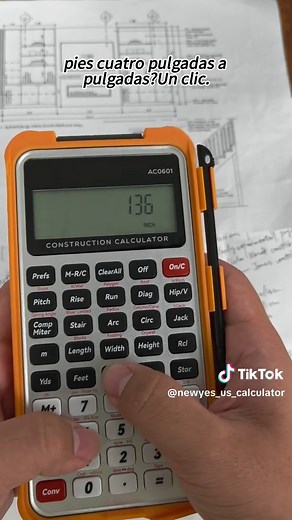 🏠🔨 La mejor calculadora para tus proyectos del hogar o la obra: conversiones al instante, pendientes y arcos, con bloc de notas electrónico. ¡Adiós papeles! 📐✨ @NEWYES US #ac0601calculator #constructioncalculator #contractor #construccion #TikTokShop