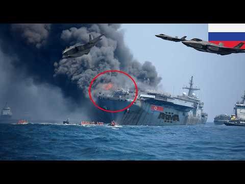 2 HOURS AGO! US F-35 jet squadron sank a North Korean ship carrying 33,958 weapons to Russia. Arma 3