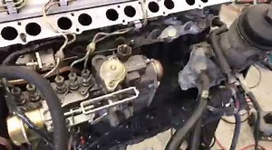 Another 300bhp All mechanical OM606 W463 engine going to USA being tested on the engine stand before we fit the new sump and shiny bits :-) | DieselPumpUK