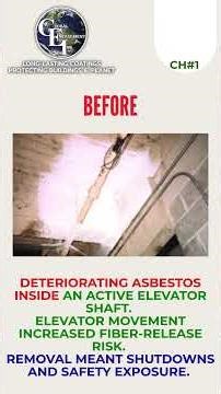 Asbestos In Elevator Shaft Secured without Removal #shorts