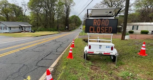 Dozens of Upson County roads closed due to flooding, more 'washed out'