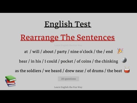 Learn English | Grammar | English Quiz | Rearrange the Sentences #quiz #english