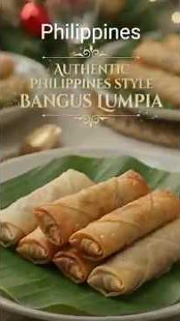 Philippines(Bangus lumpia )Authentic -Style Recipe#BangusLumpia #PhilippinesCuisine #crispylumpia