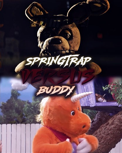 Springtrap Vs Buddy #battle #edit #fnaf #horror #movie #trending #viral #scary
