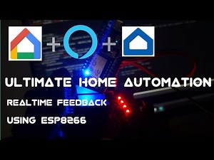 Home Automation Using esp8266 works with Alexa, Google Home and sinric Pro