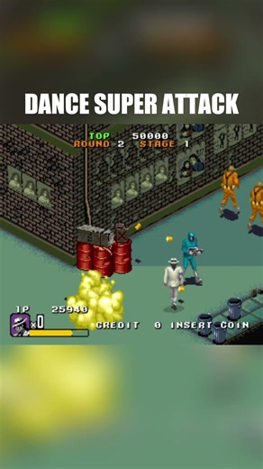 MICHAEL JACKSON MOONWALKER DANCE ATTACK #sega #retrogaming #michaeljackson #arcade #arcadegames
