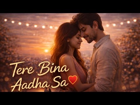 Tere Bina Aadha Sa | Heart Touching Hindi Love Song | AI Music Romantic Song