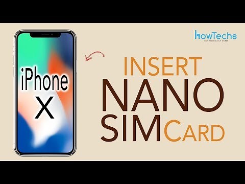 iPhone X - How to Insert SIM Card