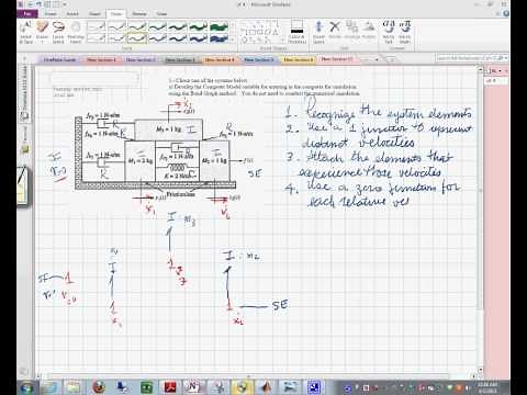 Steps to buid a Bond Graph Model of a Mechanical System Part 1