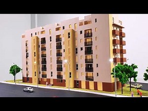 Maquette d’un immeuble appartements