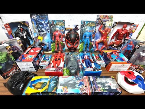 Unboxing Avengers Superhero Venom, Hulk, Captain America, Ironman, Black Panther, Mask Badut, Batman