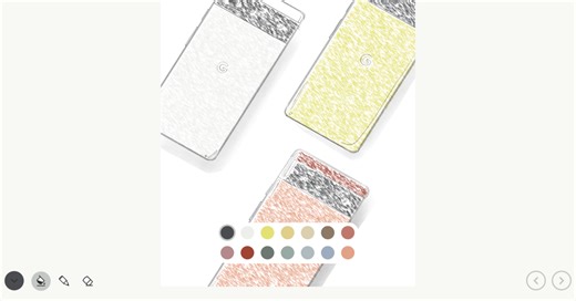 Google's online coloring book goes in-depth on hardware hues while offering wearable hints