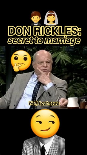 Don Rickles secret to marriage roasts Johnny #shorts #donrickles #johnnycarson #tonightshow