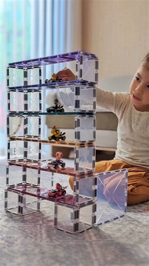 Welcome to the Connetix car garage! Featuring our NEW Rectangle Packs, @labyrinths.and.lovehearts & @shumun_makelearningfun were able to build sturdy, multi-story car garages. Also showcasing our powerful Base Plates, these builds won't be crashing down! Rectangles and Base Plates are the PERFECT addition to your Connetix collections. Add them to your wish list this Christmas OR shop now! (link in bio). Happy Playing 🌈 #connetix #connetixtiles #connetixrectangles | Connetix Tiles