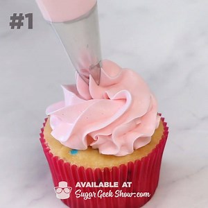 76K views · 400 reactions | What are your favorite piping tips to use? I have 5 that I gravitate towards almost every time. ⁠ #1 1M #2 2D #3 2F #4 4B #5 Russian Piping tip Get my easy buttercream frosting recipe  https://sugargeekshow.com/recipe/easy-buttercream-frosting/ | Sugar Geek Show | Facebook