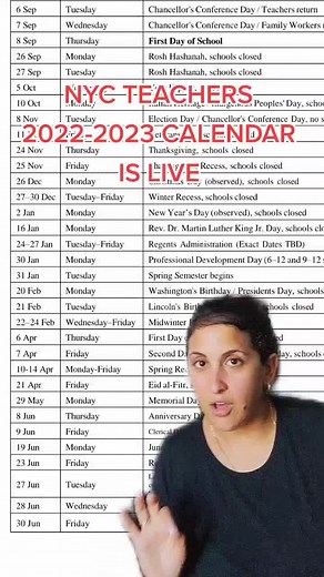 NYC DOE Calendar 22-23: Important Dates for NYC Teachers