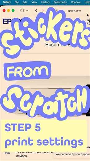 Epson Printer Settings for Colorful Stickers (sRGB Color Fix) | Stickers From Scratch Ep. 5