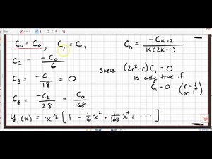 MATH220 Method of Frobenius Example 2