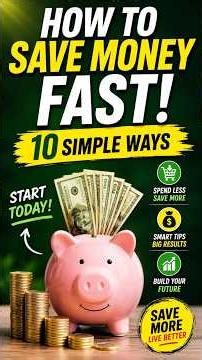How to Save Money Fast | 10 Simple Ways to Save More Money Starting Today#fyp