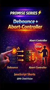 Search Bar Optimization in JS (Debounce + AbortController). #codinginterview