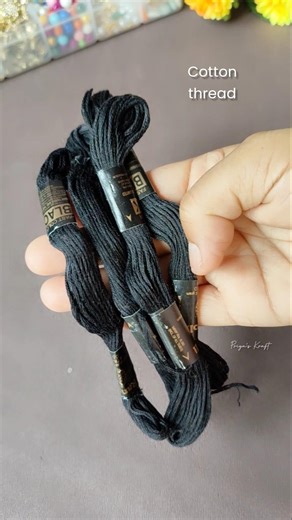 DIY Thread Bangles 🖤 #shorts #priyazkraft #youtubeshorts