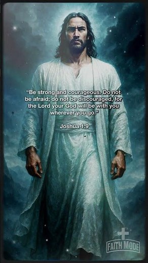 Be Strong and Courageous | Joshua 1:9 | Faith Mode Bible Reel
