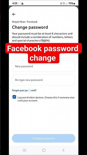Facebook Password Kaise Change Karein | FB Password Change Step-by-Step Guide