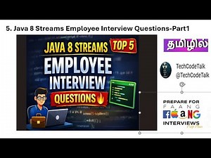 Interview Question - Ep5 - Java 8 Stream API | Employee Coding Questions Asked in Interviews