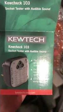 Kewtech Kewcheck Socket Tester in Action