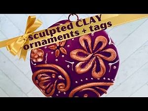 How to sculpt a polymer clay ornament for Christmas DIY Hanukah tree tags and hostess gifts