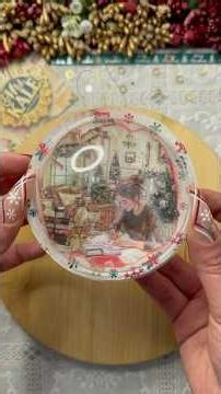 deskcosmos.com DIY Ornament – You Writing Christmas Wishes #asmr #papercrafts #scrapbook #diycrafts