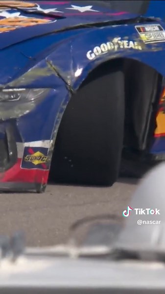 Don't thinks that's driveable. #NASCAR #LasVegas