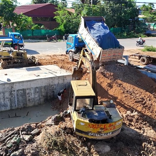 20K views · 173 reactions | Best Action Project! New Huge Sewer Drain Pipe Fill Up Using Skillful Mini Bulldozer & 5T Dump Truck | BulldozeR PoweR | Facebook