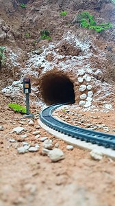 2.8M views · 31K reactions |  Train Emerging from Mountain Tunnel | Realistic Diorama Setup | Dilip Nath Blog | Facebook