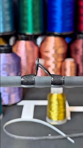 A new way to wrap a fishing rod, with Air Carbon Mesh from North Fork Composites #fishing #art