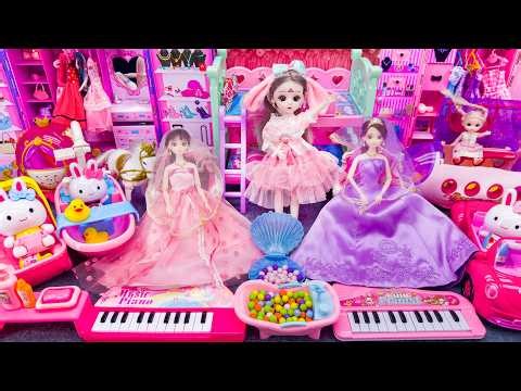 21 Minutes Satisfying with Unboxing Barbie Princess Pink Kitchen,Rock Bed Play Set Review Toys｜ASMR