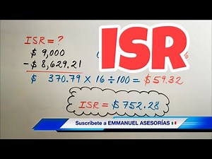 HOW TO CALCULATE THE ISR (Income Tax) Very easy and fast!