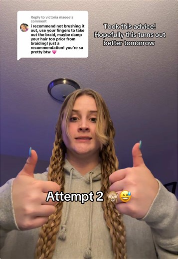 Replying to @victoria maeee Trying again! Sorry the last one didn’t have the expected results 😭 #11strandbraids #braids #hair #longhair #blonde