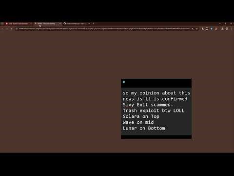 Lunar Executor EXIT SCAMMED?