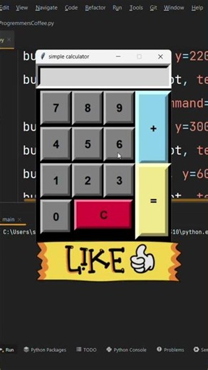 Python Project|GUI Calculator مشروع بايثون للمبتدئين آلة حاسبة #مشاريع_بايثون #tkinter#برمجة#بايثون