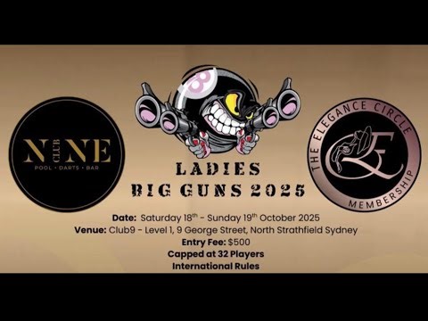 Ladies Big Guns 8 Ball 2025 - Saturday Repechage Round 2