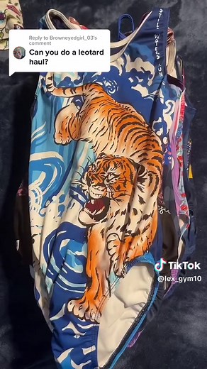 Replying to @Browneyedgirl_03 Gymnastics leo haul! Comment bellow if i should show off my favorite ones #gymnastics #gymnast #haul #leos #room