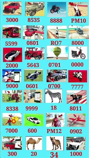 Real chart code New update || Cars Bikes Animals & More | Indian Bike Driving 3D #shorts