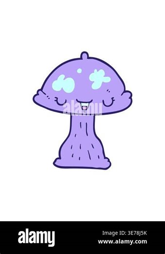 popping motion animation of a cartoon toadstool design Stock Video Footage - Alamy