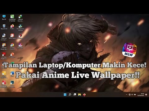 Cara Memasang Live Wallpaper Anime Di Dekstop! | Wallpaper Bergerak Di Laptop atau PC!