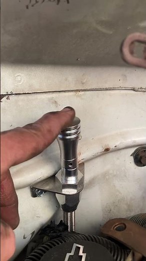Installed transmission dipstick tube